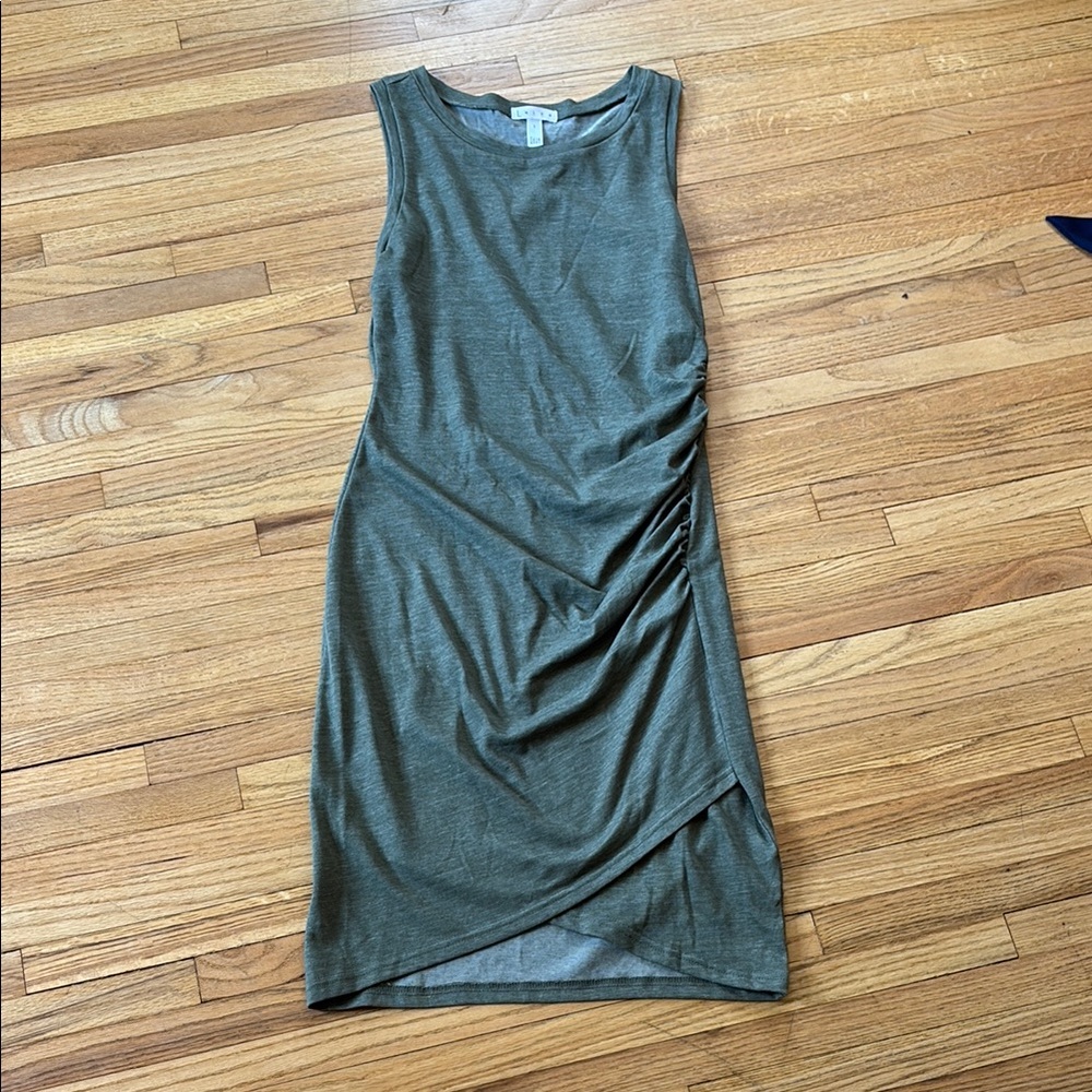 Olive Green Sleeveless Dress